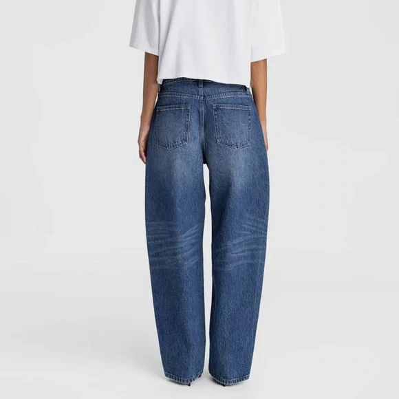 KBB by Kahlana Target Women’s Barrel Leg Jeans Dark Wash Size 10 NWT - Picture 2 of 3